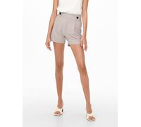 Shorts JDY "JDYGEGGO SHORTS JRS NOOS", Damen, Gr. XL (42), N-Gr, grau (chateau gray detail:schwarz button), Jersey, Obermaterial: 95% Polyester, 5% Elasthan, unifarben, regular fit kurz, Hosen Shorts