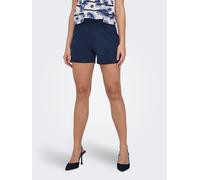 Shorts JDY "JDYGEGGO SHORTS JRS NOOS", Damen, Gr. XS (34), N-Gr, schwarz (schwarz iris detail:schwarz button), Jersey, Obermaterial: 95% Polyester, 5% Elasthan, unifarben, regular fit kurz, Hosen Shor