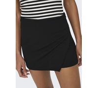Shorts JDY "JDYGEGGO SKORTS JRS NOOS", Damen, Gr. XL (42), N-Gr, schwarz, Web, Obermaterial: 95% Polyester, 5% Elasthan, unifarben, regular fit kurz, Hosen Shorts (95854718-XL) schwarz