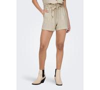 JdY Damen Jdysay Mw Linen WVN Noos Shorts, Oatmeal/Detail:Melange, 34 EU