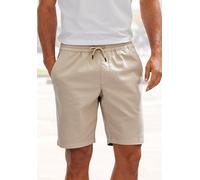 Shorts JOHN DEVIN "Bermuda", Herren, Gr. XL (56/58), N-Gr, beige, Web, Obermaterial: 97% Baumwolle, 3% Elasthan, unifarben, regular fit kurz, Hosen Shorts, kurze Hose aus elastischer Baumwoll-Qualität
