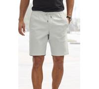 Shorts JOHN DEVIN "Bermuda", Herren, Gr. XXL (60/62), N-Gr, grau (hellgrau), Web, Obermaterial: 97% Baumwolle, 3% Elasthan, unifarben, regular fit kurz, Hosen Shorts, kurze Hose aus elastischer Baumwo