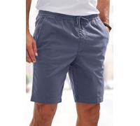 Shorts JOHN DEVIN "Schlupf Bermuda, Jogger Shorts", Herren, Gr. M (48/50), N-Gr, blau (graublau), Web, Obermaterial: 97% Baumwolle, 3% Elasthan, unifarben, regular fit kurz, Hosen Shorts, kurze Hose a