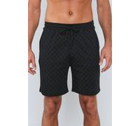 Shorts JOOP "Leisure", Herren, Gr. XXL, N-Gr, schwarz, Obermaterial: 95% Baumwolle, 4% Elasthan, 1% sonstige Fasern, unifarben, modisch, kurz, Hosen, mit Cornflower-Alloverprint (56773024-XXL) schwarz