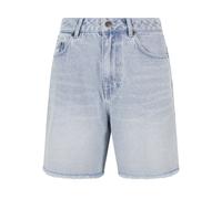 Shorts KARL KANI "Karl Kani Damen Karl Kani OG Slit Denim Shorts", Damen, Gr. 28, Normalgrößen, light blau, 100% Baumwolle, unifarben, loose fit, Hosen Shorts (79604110-28) light blau
