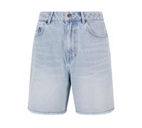 Shorts KARL KANI "Karl Kani Damen Karl Kani OG Slit Denim Shorts", Damen, Gr. 29, Normalgrößen, light blau, 100% Baumwolle, unifarben, loose fit, Hosen Shorts (79604110-29) light blau