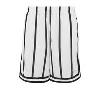 Karl Kani Herren KM241-041-1 Small Signature Striped Mesh Shorts L White/Black