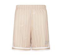 Shorts KARL KANI "Karl Kani Herren", Herren, Gr. M, US-Größen, sand, weiß, 100% Polyester, loose fit, Hosen Shorts (35239306-M) sand, weiß