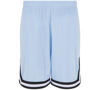 Shorts KARL KANI "Karl Kani Herren Karl Kani Small Signature Essential Mesh Shorts", Herren, Gr. L, US-Größen, light blau, 100% Polyester, loose fit, Hosen Shorts (70906207-L) light blau