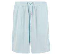 Shorts KARL KANI "Karl Kani Signature Tape Mesh Shorts", Herren, Gr. L, US-Größen, lightaqua, 100% Polyester, unifarben, loose fit, Hosen Shorts (74131803-L) lightaqua
