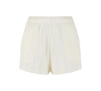 Shorts KARL KANI "Karl Kani Woven Signature Pointelle Shorts", Damen, Gr. S, US-Größen, weiß, 50% Baumwolle, 50% Viskose, unifarben, normal, Hosen Shorts (32117135-S) weiß