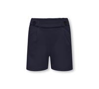 Shorts KIDS ONLY "KOGGEGGO LIFE BUTTON SHORTS VD JRS NOOS", Mädchen, Gr. 116, N-Gr, night sky, Jersey, Obermaterial: 95% Polyester, 5% Elasthan, unifarben, regular fit ca. Mitte Oberschenkel, Hosen Sh