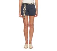 Shorts LE TEMPS DES CERISES, Herren, Gr. 33, US-Größen, blau, 100% Baumwolle, Hosen Shorts, mit trendigem Bindegürtel (20586957-33) blau