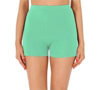 Merry Style Damen Shorts Radlerhose Unterhose Hotpants Kurze Hose Boxershorts aus Baumwolle MS10-358 (Minze,XS)