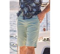 Shorts LERROS "Bequeme Shorts aus griffiger Baumwolle mit Stretchanteil", Herren, Gr. 33, bay grün, 98% Baumwolle, 2% Elasthan, Hosen Shorts (36271821-33) bay grün