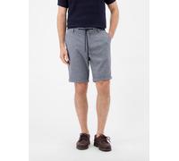 Shorts LERROS "Bequeme Shorts mit Kordelzug", Herren, Gr. 36, grau (blau night), 71% Polyester, 26% Viskose, 3% Elasthan, Hosen Shorts (25875734-36) blau night