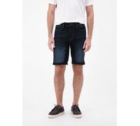 Shorts LERROS "Denim Bermuda aus flexiblem Baumwollmischgewebe", Herren, Gr. 36, dunkelblau, 99% Baumwolle, 1% Elasthan, Hosen Shorts (14862414-36) dunkelblau