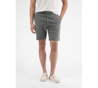 Shorts LERROS, Herren, Gr. M, N-Gr, grau (basalt grau), Jersey, Obermaterial: 50% Baumwolle, 50% Polyester, unifarben, regular fit kniefrei, Hosen Shorts, Sommerhose mit Taschen (30420808-M) basalt gr