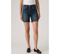 Shorts LEVI'S "501 MID THIGH SHORT", Damen, Gr. 32, N-Gr, quit shift ltw, Web, Obermaterial: 88% Baumwolle, 9% Lyocell, 2% Elastomultiester, 1% Elasthan, regular fit ca. Mitte Oberschenkel, Hosen Shor