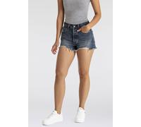 Shorts LEVI'S "501 Original Short", Damen, Gr. 32, N-Gr, blau (flash a look), Denim/Jeans, Obermaterial: 100% Baumwolle, casual, figurbetont kurz, Hosen, 501 Collection (95728813-32) flash a look