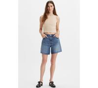 Shorts LEVI'S "HIGH BAGGY SHORT", Damen, Gr. 31, N-Gr, worn memory short, Web, Obermaterial: 100% Baumwolle, unifarben, regular fit ca. Mitte Oberschenkel, Hosen Shorts, im Five-Pocket Style (96633425