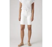 Shorts LEVI'S "SHAPING BERMUDA", Damen, Gr. 27, N-Gr, chalk weiß, Web, Obermaterial: 97% Baumwolle, 3% Elasthan, regular fit kniefrei, Hosen Shorts, Sommerhose im Five-Pocket Style (61643466-27) chalk