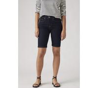 Shorts LEVI'S "SHAPING BERMUDA", Damen, Gr. 27, N-Gr, schwarzest sky, Web, Obermaterial: 80% Baumwolle, 19% Polyester, 1% Elasthan, regular fit kniefrei, Hosen Shorts, Sommerhose im Five-Pocket Style