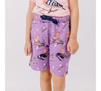 Shorts Lila Happy Hoopoes Vögel-Allover Bio-Baumwolle GOTS - Walkiddy 116