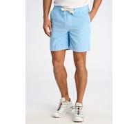 Shorts LINDBERGH "Freizeitshorts Relaxed Fit", Herren, Gr. XXL, blau (bright blau), Obermaterial: 100% Baumwolle, unifarben, relaxed fit, Hosen Shorts (48146606-XXL) bright blau