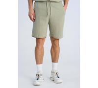 Shorts LINDBERGH "Freizeitshorts Wide Fit", Herren, Gr. S, dusty olive, Obermaterial: 100% Baumwolle, unifarben, weit, Hosen Shorts (78932603-S) dusty olive