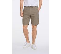 Shorts LINDBERGH, Herren, Gr. M, N-Gr, grün (army), Web, Obermaterial: 55% Baumwolle, 45% Leinen, unifarben, regular fit kniefrei, Hosen, Sommerhose mit Taschen (72761926-M) army