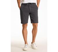 Shorts LINDBERGH "Leinenshorts Relaxed Fit", Herren, Gr. L, schwarz, Obermaterial: 55% Baumwolle, 45% Leinen, relaxed fit, Hosen Shorts (27527062-L) schwarz