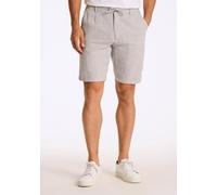 Shorts LINDBERGH "Leinenshorts Relaxed Fit", Herren, Gr. S, grau, Obermaterial: 55% Baumwolle, 45% Leinen, relaxed fit, Hosen Shorts (72285823-S) grau