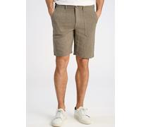 Shorts LINDBERGH "Leinenshorts Relaxed Fit", Herren, Gr. S, grün (army), Obermaterial: 55% Baumwolle, 45% Leinen, meliert, relaxed fit, Hosen Shorts (99212515-S) army