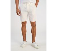 Shorts LINDBERGH "Lindbergh Leinenshorts", Herren, Gr. M, weiß (optical weiß), Obermaterial: 55% Baumwolle, 45% Leinen, relaxed fit, Hosen Shorts (21804769-M) optical weiß