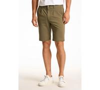 Shorts LINDBERGH "Performance-Shorts Regular Fit", Herren, Gr. L, grün (olive), Obermaterial: 75% Polyester, 22% Viskose, 3% Elasthan; Futter: 100% Polyester, meliert, regular fit, Hosen Shorts (24718