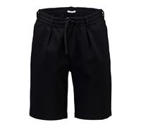 Shorts LINDBERGH "Performance-Shorts Relaxed Loose Fit", Herren, Gr. M, schwarz, Obermaterial: 75% Polyester, 22% Viskose, 3% Elasthan, relaxed fit, Hosen Shorts (50376528-M) schwarz