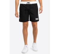 Shorts LONSDALE "THORPE", Herren, Gr. L, N-Gr, schwarz-weiß (schwarz, weiß), Obermaterial: 100% Polyester, Hosen Shorts (17144268-L) schwarz, weiß