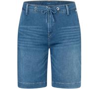 Shorts MAC "JOG´N SHORT", Damen, Gr. 40, N-Gr, mid blau cool wash, Web, Obermaterial: 49% Baumwolle, 40% Lyocell, 9% Polyester, 2% Elasthan, unifarben, regular fit kniefrei, Hosen Shorts, Sommerhose i