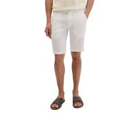 Shorts MARC O'POLO "aus europäischem Leinen", Herren, Gr. 32, Normalgrößen, silky weiß, Obermaterial: 100% Leinen, unifarben, regular fit kurz, Hosen Shorts (49825008-32) silky weiß
