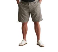 Shorts MARC O'POLO "aus Leinen und Bio-Baumwolle", Herren, Gr. 46, Normalgrößen, bunt (mb91), Obermaterial: 55% Leinen, 45% Baumwolle, gestreift, skinny fit kurz, Hosen Shorts (36895564-46) mb91