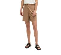 Shorts MARC O'POLO "aus Organic Cotton-Lyocell-Leinen-Mix", Damen, Gr. 38, Normalgrößen, burnt braun, Twill, Obermaterial: 97% Baumwolle, 3% Elasthan, unifarben, regular fit kurz, Hosen Shorts (703028