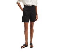 Shorts MARC O'POLO "aus Organic Cotton-Lyocell-Leinen-Mix", Damen, Gr. 44, Normalgrößen, schwarz, Twill, Obermaterial: 97% Baumwolle, 3% Elasthan, unifarben, regular fit kurz, Hosen Shorts (75668659-4
