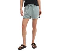 Shorts MARC O'POLO "aus regenerativer Bio-Baumwolle", Damen, Gr. XS, Normalgrößen, quiet sea, Sweatware, Obermaterial: 100% Baumwolle, unifarben, regular fit kurz, Hosen Shorts (48843848-XS) quiet sea