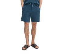 Shorts MARC O'POLO "aus reiner Bio-Baumwolle", Herren, Gr. L, Normalgrößen, blau (stormy blau), Obermaterial: 100% Baumwolle, unifarben, regular fit kurz, Hosen Shorts (88290446-L) stormy blau