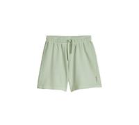 Shorts MARC O'POLO "aus reiner Bio-Baumwolle", Mädchen, Gr. 164, Normalgrößen, grün, Obermaterial: 100% Baumwolle, unifarben, regular fit kurz, Hosen Shorts (98324828-164) grün