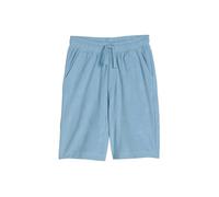 Shorts MARC O'POLO "aus reiner Bio-Baumwolle", Mädchen, Gr. 176, Normalgrößen, blau, Obermaterial: 100% Baumwolle, unifarben, relaxed fit knielang, Hosen Shorts (57040444-176) blau