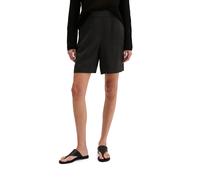 Shorts MARC O'POLO "aus TENCEL™ Lyocell", Damen, Gr. 34, Normalgrößen, schwarz, Obermaterial: 92% Lyocell, 8% Leinen, unifarben, regular fit kurz, Hosen Shorts (74557108-34) schwarz