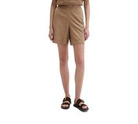 Shorts MARC O'POLO "aus TENCEL™ Lyocell", Damen, Gr. 36, Normalgrößen, beige (burnt braun), Obermaterial: 92% Lyocell, 8% Leinen, unifarben, regular fit kurz, Hosen Shorts (88707524-36) burnt braun