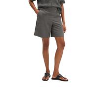 Shorts MARC O'POLO "aus TENCEL™ Lyocell", Damen, Gr. 40, Normalgrößen, oxide grau, Obermaterial: 92% Lyocell, 8% Leinen, unifarben, regular fit kurz, Hosen Shorts (97978725-40) oxide grau
